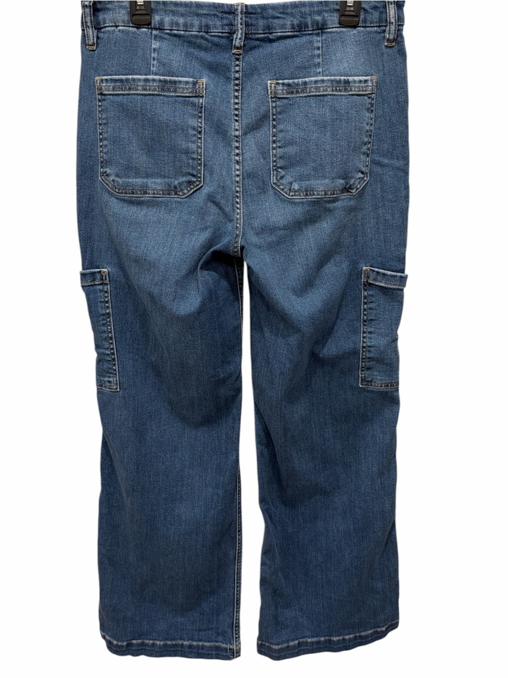 KUT from the Kloth Jodi Fab AB Wide Leg Cargo Jeans Size 12 Medium Wash Denim - Picture 3 of 8